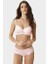 4698 Pudra Milan Push Up Dolgulu Dantelli Askılı Çeyizlik Sütyen Takım 1
