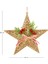 Yılbaşı Süsü Yılbaşı Dekorlu Yıldız Fiyonklu Berryli Gold 25X25 Cm. 4