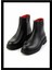 Siyah Hakiki Deri Kadın Bot & Bootie K02717251003 1