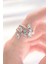 Renkli Zirkon Taşlı Silver Renk Ayarlanabilir Yüzük - TJ-BYK3127 1