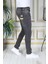 Erkek Füme/gri Regular Fit Likralı Kot Pantolon Fermuarlı Esnek Denim Phantom Jeans 3