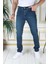 Erkek Tint Yeşili Regular Fit Rahat Kesim Esnek Likralı Denim Jeans Şık Kot Pantolon 1