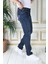 Erkek Paslı Mavi Regular Fit Rahat Kesim Esnek Likralı Denim Jeans Şık Kot Pantolon 2