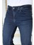 Erkek Paslı Mavi Regular Fit Rahat Kesim Esnek Likralı Denim Jeans Şık Kot Pantolon 5