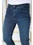 Erkek Tint Yeşili Regular Fit Rahat Kesim Esnek Likralı Denim Jeans Şık Kot Pantolon 5