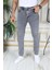 Slim Fit Dar Kesim Açık Gri Kot Pantolon Likralı Esnek Jean Phantom Jeans 1