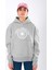 Mental Health Club Relaxed Fit Hoodie Kadın - Gri 1