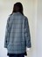 90'lar Retro Model Oversize Tasarım Ekose Ceket Kadın Kül Mavi 5