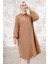Lisa Boydan Düğmeli Tunik 1249 - Vizon 1
