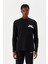 Erkek T-Shirt Uzun Kollu Siyah M500278 1