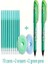 Tcherchı 14 Parça Silinebilir Jel Mürekkep Rollerball Kalem Seti, Dahili Silgili 0,5mm Ince Nokta, Pürüzsüz Yazma Çeşitli Renkler Paketi Yeşil (Yurt Dışından) 1