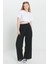 Standart Fit Normal Kesim %100 Pamuk Bisiklet Yaka Crop Tişört 2