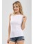Kadın Bisiklet Yaka Kolsuz Bady Tişört 6115 Beyaz 3