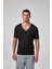 Erkek Kısa Kollu Derin V Yaka T-Shirt 1