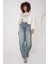 Kadın Ekru Fermuarlı Kapüşonlu Astarlı Peluş Crop Ceket HZL25W-BD151931 4