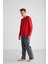 - Erkek Kırmızı Yuvarlak Yaka Pijama Takımı 024K.Z1E8TA.7GR5P1 4
