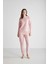 Kadın Pembe Yuvarlak Yaka Pijama Takımı 024K.Z1ET6AG9.R.6P0 1