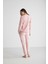 Kadın Pembe Yuvarlak Yaka Pijama Takımı 024K.Z1ET6AG9.R.6P0 3