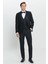 Slim Fit Dar Kesim Kırlangıç Yaka Desenli Yelekli Smokin Takım 2
