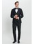 Slim Fit Dar Kesim Kırlangıç Yaka Desenli Yelekli Smokin Takım 3