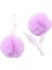2 Adet Paten Pom Poms Jingle Bells ile Kızlar Paten Pom Poms Bulanık Pom Pom Dörtlü Paten Için, Mor (Yurt Dışından) 2