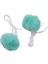 2 Adet Paten Pom Poms Jingle Bells ile Kızlar Paten Pom Poms Bulanık Pom Pom Dörtlü Paten, Nane Yeşili (Yurt Dışından) 2