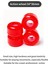 Adet/takım Kaykay Longboard Tekerlek 54MM x 36MM 82A Tekerlek Dublör Kaykaylar Düşük Hız Pu Tekerlek, Kırmızı (Yurt Dışından) 3