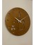 Coffe Model Dekoratif Metal Lazer Kesim Akar SESSİZ Mekanizmalı Duvar Saati 40*40cm 2