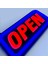 'open' Işıklı Özel Tabela LED Ile Neon Görünümlü Tabela (25X12CM) 1