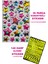 Turkuaz Çocuk Kaskı Yıldızlar ve Harfler Stickerlı Spor Koruyucu Kask Pembe Dizlik Dirseklik Seti 3