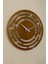 Labirent Model Dekoratif Metal Lazer Kesim Akar SESSİZ Mekanizmalı Duvar Saati 40*40cm 2