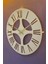 Roma Model Dekoratif Metal Lazer Kesim Akar SESSİZ Mekanizmalı Duvar Saati 40*40cm 1