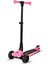 Lisanslı L3 Kolay Katlanabilir Işıklı Orta Gövde ve Işıklı Tekerlekli Çocuk Scooter Pembe 6
