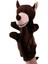 Kurt Beş Parmak Eldiven Kukla Peluş Oyuncak Çocuk Hediyesi 20CM (Yurt Dışından) 1
