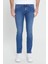 Slim Fit Dar Kesim 5 Cep Esnek Denim Jean Kot Pantolon 1