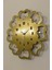 Mercan Model Dekoratif Metal Lazer Kesim Akar SESSİZ Mekanizmalı Duvar Saati (40*40 Cm) 1