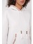 Kadın Beyaz Etnik Desenli Kapüşonlu Şardonlu Oversize Sweatshirt HZL25W-BD1554431 4