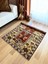 69X132 cm Küçük Boy El Dokuma Çiçek Desenli Kilim Tribal Şekiller Sonbahar Renkleri 2