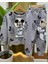 Kız Erkek Çocuk Unisex Astronot Mickey Baskılı Disney Alt Üst Takım Eşofman Takımı 3