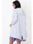 Clemente Kapüşonlu Ayarlanabilir Beli Büzgülü Katlamalı Kol Mont BEYAZ 1