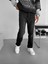 Erkek Baggy Fit %100 Pamuk Basic Jean Pantolon Siyah 1