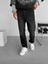 Erkek Baggy Fit %100 Pamuk Basic Jean Pantolon Siyah 3