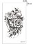 Saat ve Gül Geçici Dövme Tattoo Şık Aksesuar 2