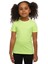 Neon Sarı Basic Unisex Çocuk Sıfır Yaka Kısa Kollu Tişört 1