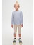 Açık Lila Basic Unisex Çocuk Mevsimlik Sıfır Yaka Uzun Kollu Tişört 1