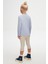 Açık Lila Basic Unisex Çocuk Mevsimlik Sıfır Yaka Uzun Kollu Tişört 4