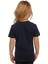 Koyu Lacivert Basic Unisex Çocuk Sıfır Yaka Kısa Kollu Tişört 3