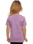Lila Basic Unisex Çocuk Sıfır Yaka Kısa Kollu Tişört 3