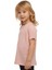Koyu Pembe Melanj Basic Unisex Çocuk Sıfır Yaka Kısa Kollu Tişört 2