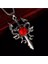 Kırmızı Taşlı Emerald Talisman Sword Kolye Hediyelik Şık Aksesuar Takı 1